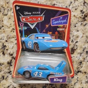 Disney Pixar Supercharged Series Cars King Toy Car - Blue